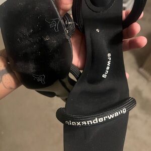 Alexander Wang Black Strappy Sandals
